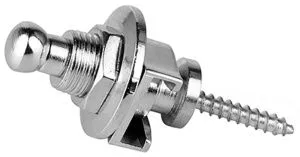 Musiclily M183-2 Крепление для ремня с блокировкой, (в комплекте 2 шт), хром.