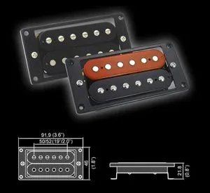 Belcat BH-23ABridge-BK Звукосниматель магнитный, хамбакер, бриджевый, черный.