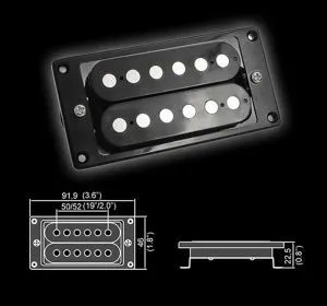 Belcat BH-24Bridge-BK Звукосниматель магнитный, хамбакер, бриджевый, черный.