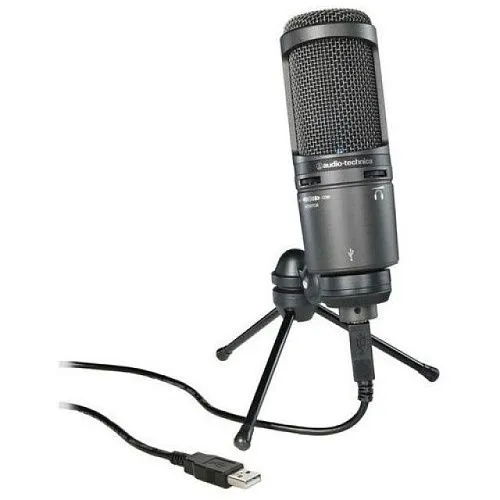 Audio-Technica AT2020USB+ Микрофон студийный, предварительно поляризованный конденсаторный.
