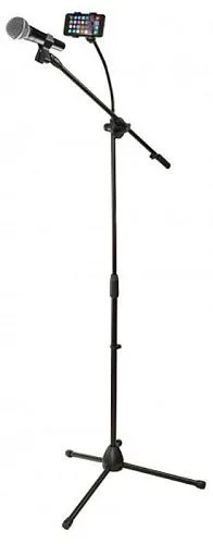 Dekko JR-504 BK Стойка микрофонная с держателем для смартфона.