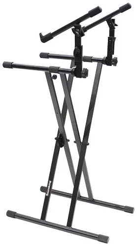 Soundking DF036 Стойка для клавишных инструментов, двойная, двухуровневая.