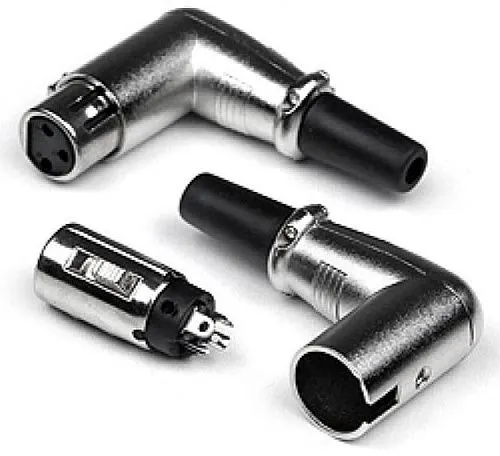 Invotone XLR3F200C Разъем XLR мама, 3P угловой (метал.)