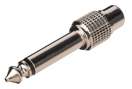 Soundking CC301 Переходник (разъем переходной) 1/4" (6,35мм), моно, штекер - RCA, гнездо.