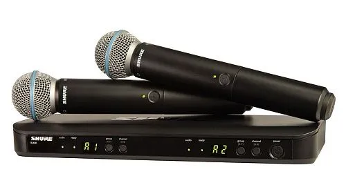 Shure BLX288E/PG58 K14 Радиосистема двухканальная с двумя ручными передатчиками PG58.