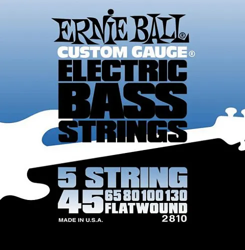 Ernie Ball 2810 (45-130) Комплект струн для 5-струнной бас-гитары.