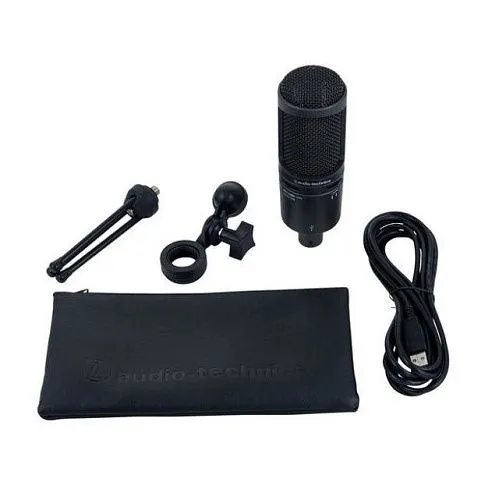 Audio-Technica AT2020USB+ Микрофон студийный, предварительно поляризованный конденсаторный.