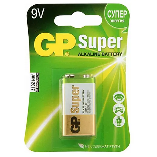 GP GP1604AU-5CR1 Ultra Элемент питания «Крона» алкалиновый.