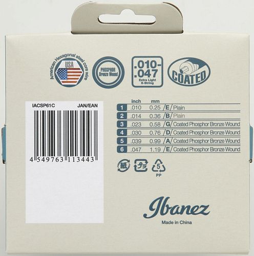 Ibanez IACSP61C (10-47) Комплект струн для акустической гитары.