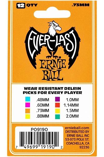Ernie Ball 9190 Everlast Набор медиаторов.
