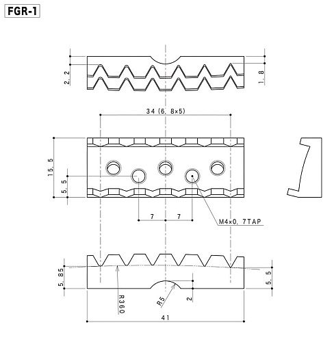 Gotoh FGR-1-C Топ-лок, хром