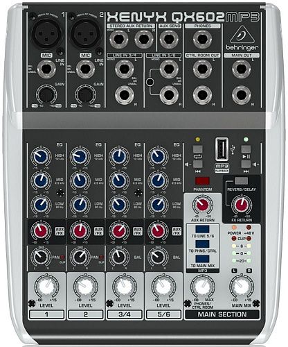 Behringer QX602MP3 Микшерный пульт.