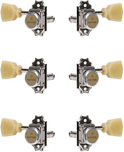 Gotoh SD90-MGT-SL-N-L3+R3 Комплект колков универсальный для акустической и электрогитары.