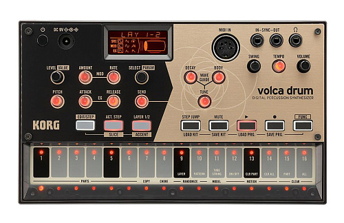 Korg Volca Drum Аналоговый полумодульный синтезатор, драм-машина.