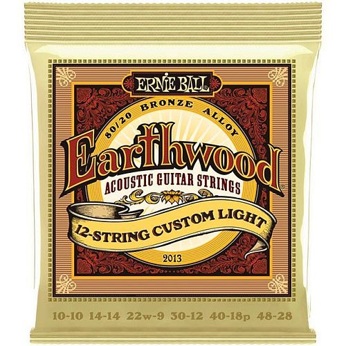 Ernie Ball 2013 (10-48) Earthwood Custom Light Комплект струн для 12-стр акустической гитары.