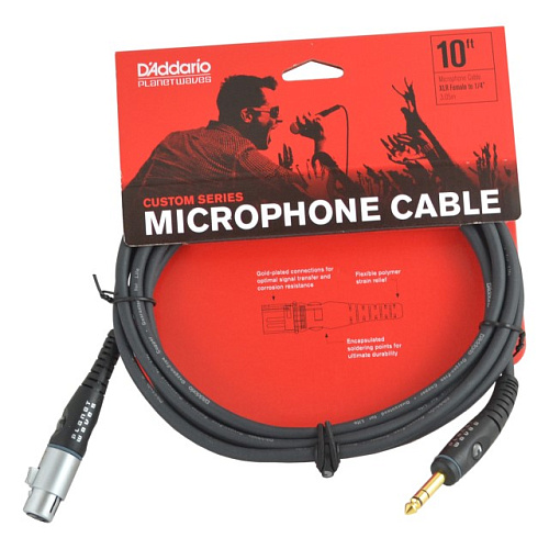 Planet Waves PW-GM-10 Custom Series Микрофонный кабель.