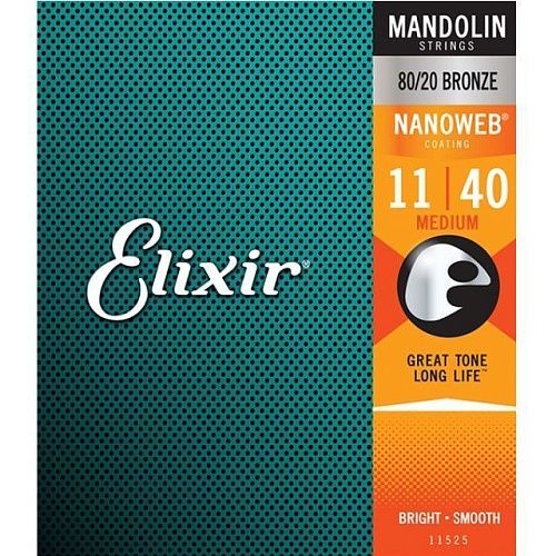 Elixir 11525 Nanoweb (11-40) Комплект струн для мандолины.