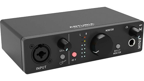 Arturia MiniFuse 1 Black USB аудио интерфейс.