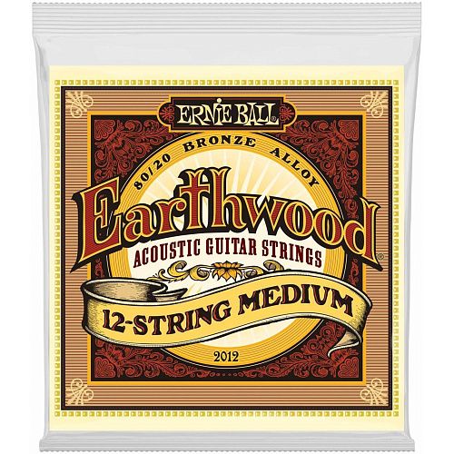 Ernie Ball 2012 (11-52) Earthwood 80/20 Bronze Medium Комплект струн для 12-стр акустической гитары.