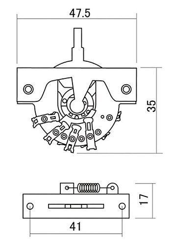 Hosco H-DM-50S Переключатель 5-ти позиционный.