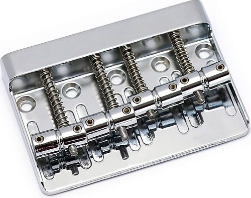 Metallor BB-19-CR Бридж (струнодержатель) для бас-гитары, хром.