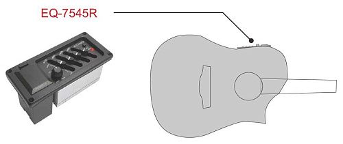 Alice EQ-A7545R Звукосниматель с 4-х полосным эквалайзером.