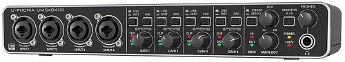 Behringer UMC404HD Звуковой USB - интерфейс для записи микрофонов и инструментов.