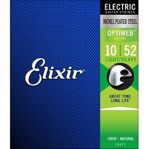 Elixir 19077 Optiweb (10-52) Комплект струн для электрогитары, Light/Heavy 10-52.