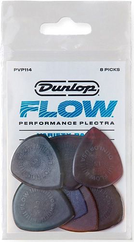 Dunlop PVP114 Flow Набор медиаторов для электрогитары, 8 шт.