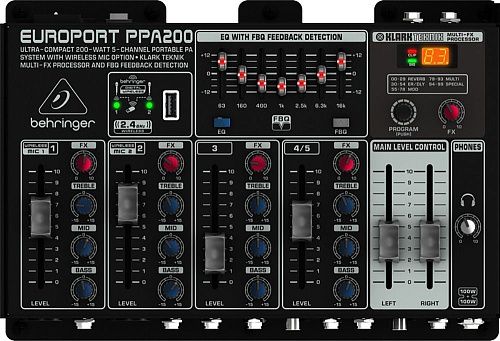 Behringer PPA200 Компактная звукоусилительная система чемоданного типа. 