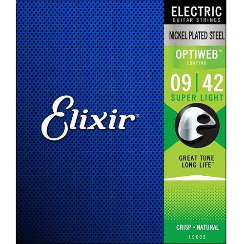 Elixir 19002 Optiweb (9-42) Комплект струн для электрогитары.
