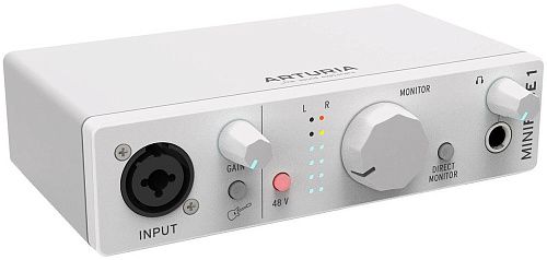 Arturia MiniFuse 1 White USB аудио интерфейс.