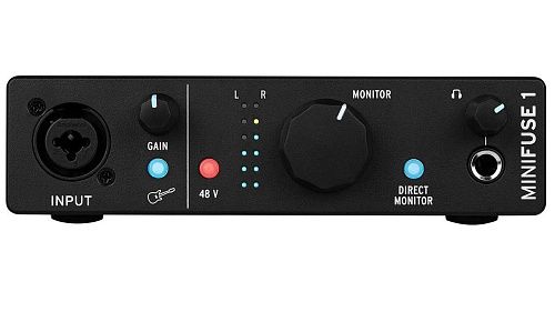 Arturia MiniFuse 1 Black USB аудио интерфейс.