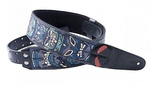 RightOn Straps Mojo Tiki Blue Ремень для гитары.