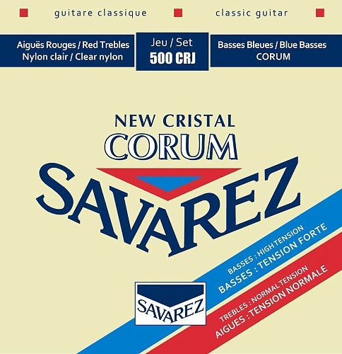 Savarez 500CRJ Cristal Corum Red/Blue Комплект струн для классической гитары.