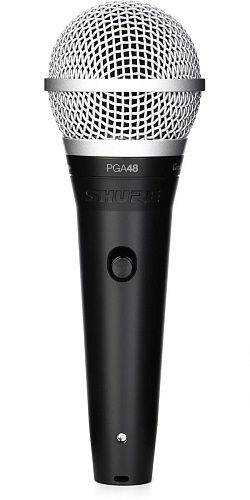 Shure PGA48-XLR-E Микрофон вокальный c выключателем, с кабелем XLR -XLR. 