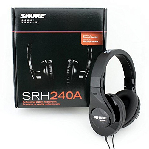 Shure SRH240A Профессиональные наушники закрытого типа.