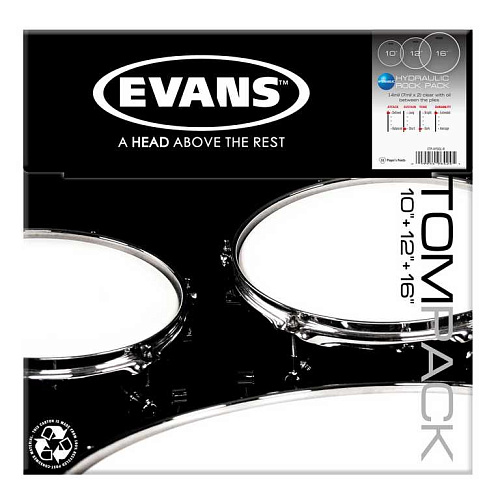 Evans ETP-HYDGL-R Комплект пластиков для том барабана.