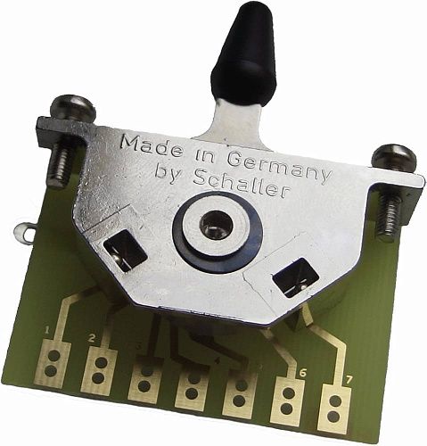 Schaller 15310002 Megaswitch Е Переключатель 5-ти позиционный, универсальный, никель.