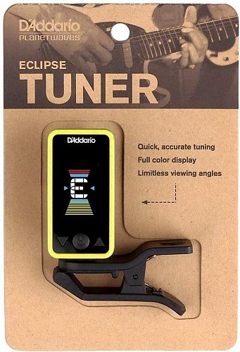 Planet Waves PW-CT-17YL Eclipse Тюнер на прищепке, желтый.